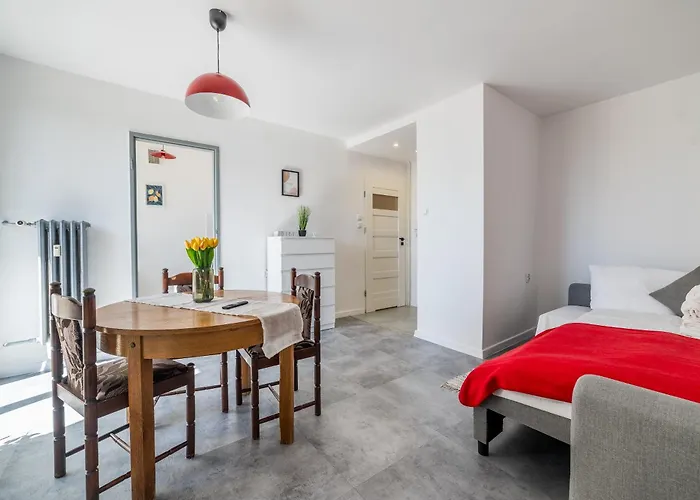 Red Accent Cosy Studio